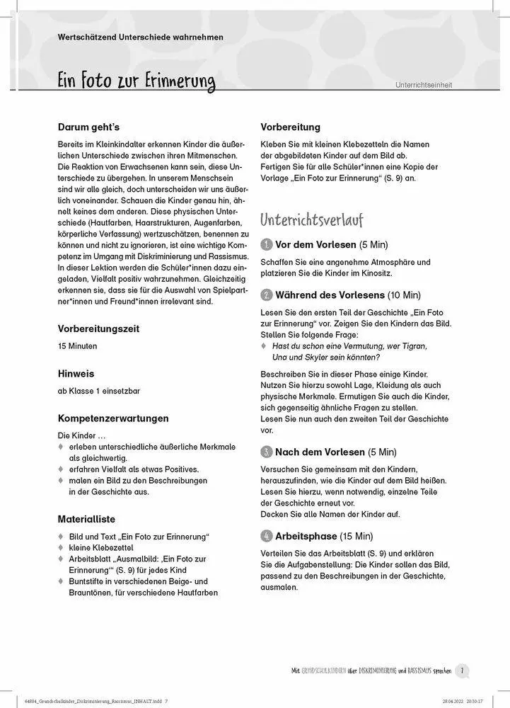 Bild: 9783834648846 | Mit Grundschulkindern über Diskriminierung und Rassismus sprechen
