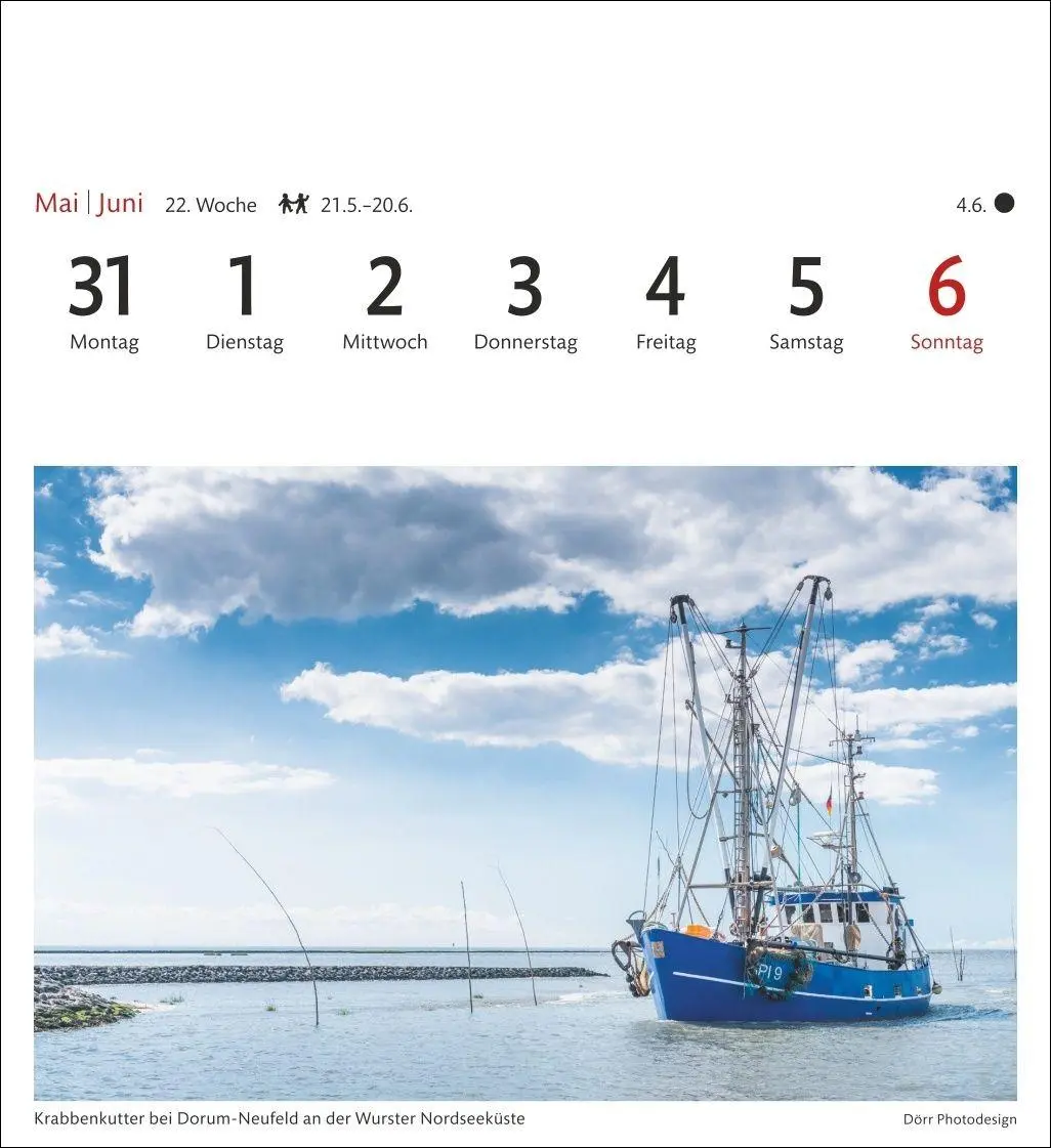 Bild: 9783840038846 | Nordseeküste Sehnsuchtskalender 2027 - Wochenkalender mit 53...