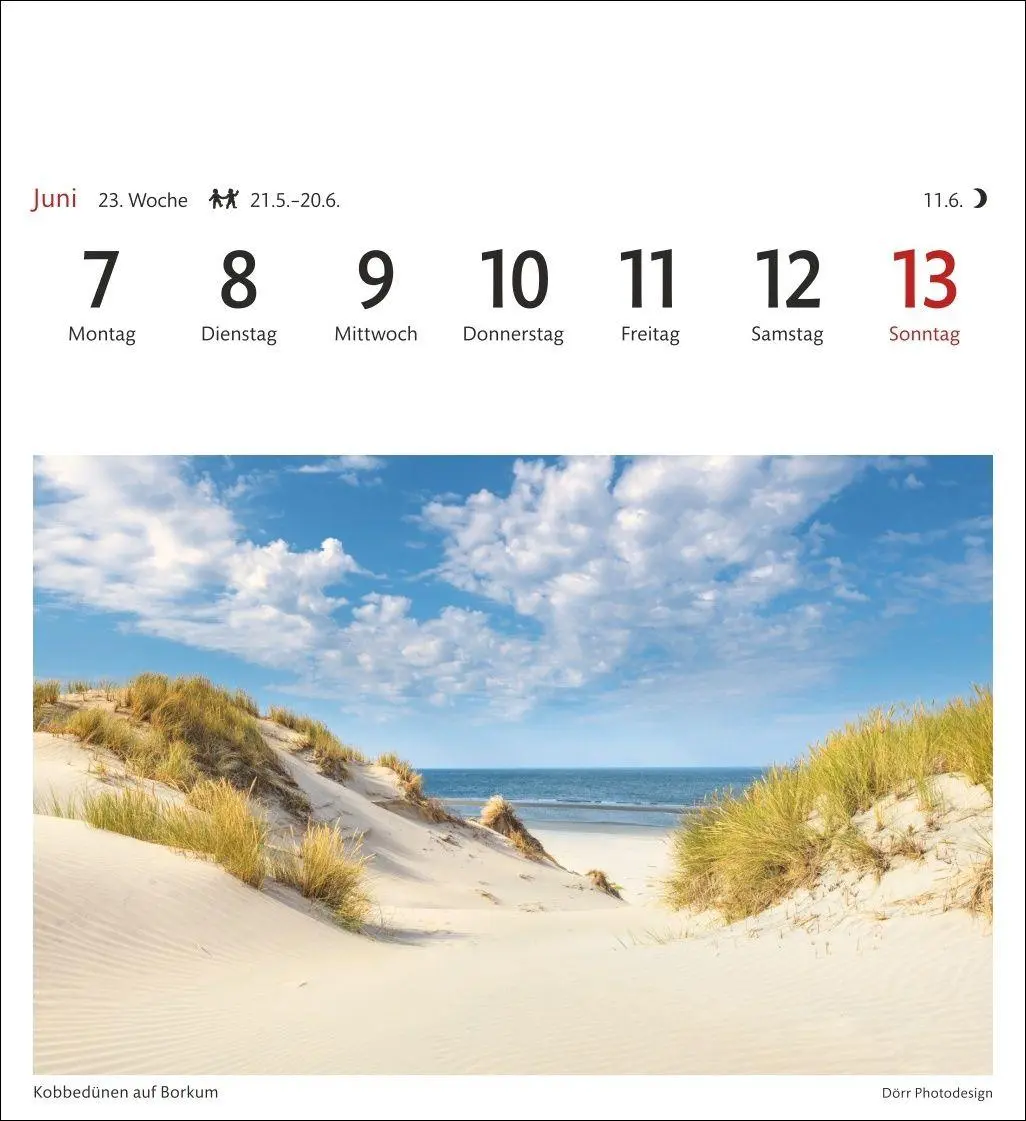 Bild: 9783840038846 | Nordseeküste Sehnsuchtskalender 2027 - Wochenkalender mit 53...