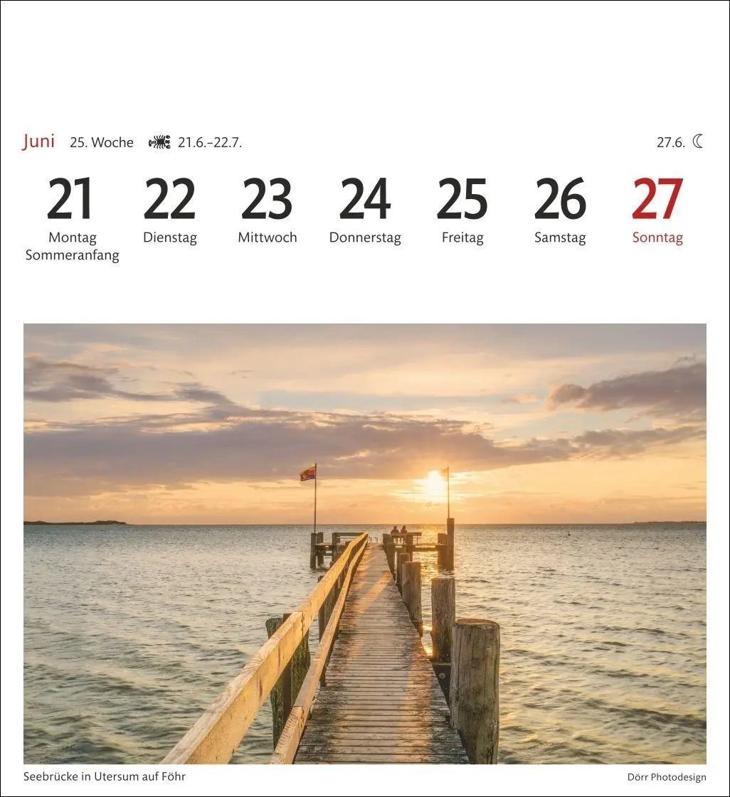Bild: 9783840038846 | Nordseeküste Sehnsuchtskalender 2027 - Wochenkalender mit 53...