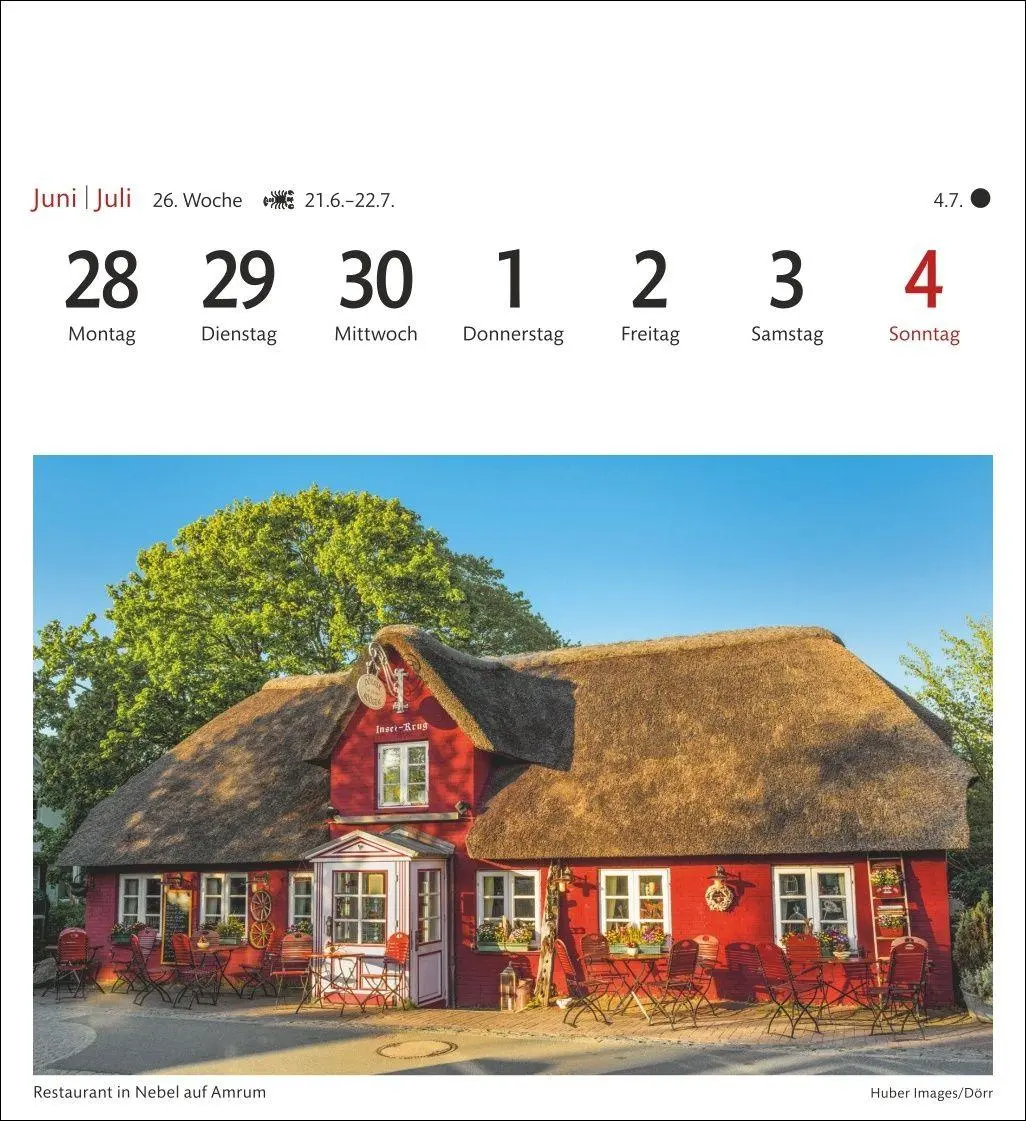 Bild: 9783840038846 | Nordseeküste Sehnsuchtskalender 2027 - Wochenkalender mit 53...