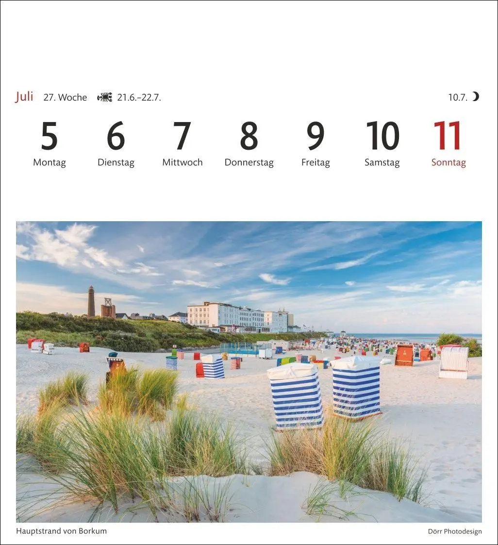 Bild: 9783840038846 | Nordseeküste Sehnsuchtskalender 2027 - Wochenkalender mit 53...