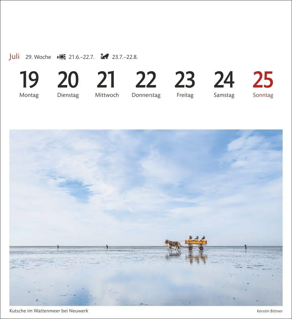 Bild: 9783840038846 | Nordseeküste Sehnsuchtskalender 2027 - Wochenkalender mit 53...