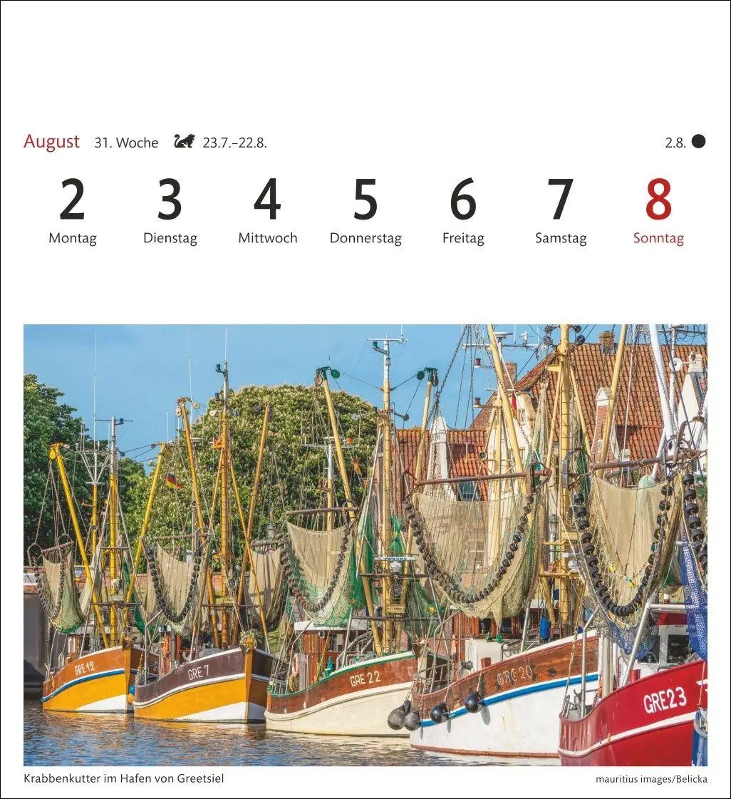 Bild: 9783840038846 | Nordseeküste Sehnsuchtskalender 2027 - Wochenkalender mit 53...