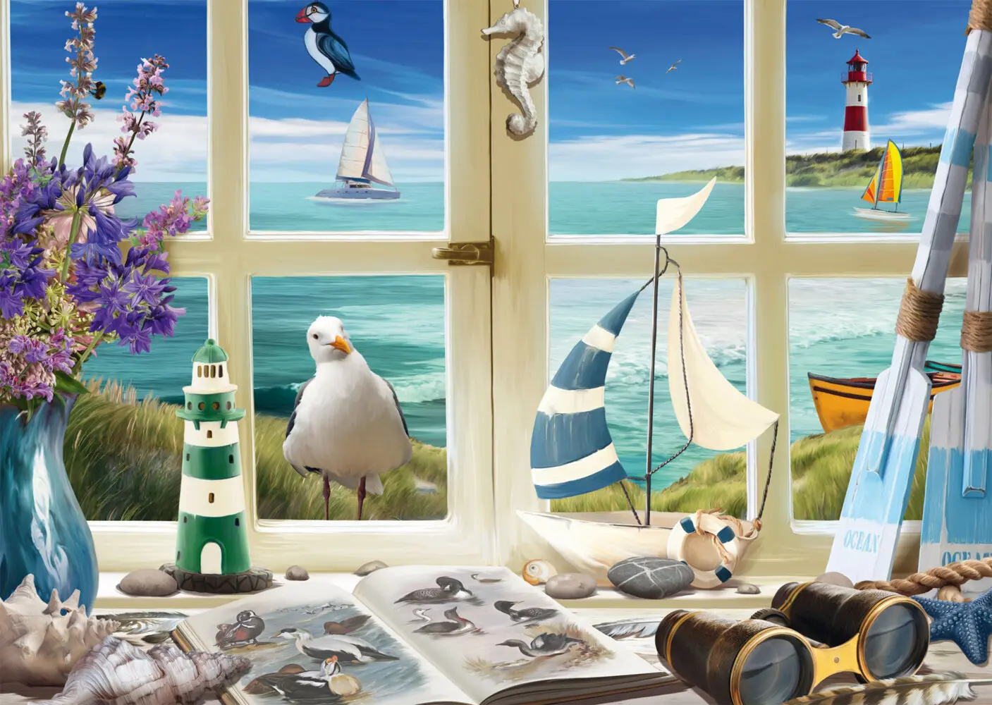 Bild: 4001504588946 | Studie am Meer | Puzzles Standard 1.000 Teile | Spiel | Schachtel