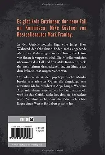 Rückseite: 9782919808946 | Nachtkalt | Mark Franley | Taschenbuch | 254 S. | Deutsch | 2019