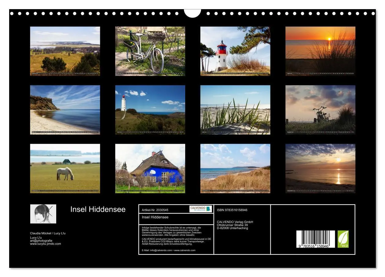 Bild: 9783516158946 | Insel Hiddensee (Wandkalender 2026 DIN A3 quer), CALVENDO...