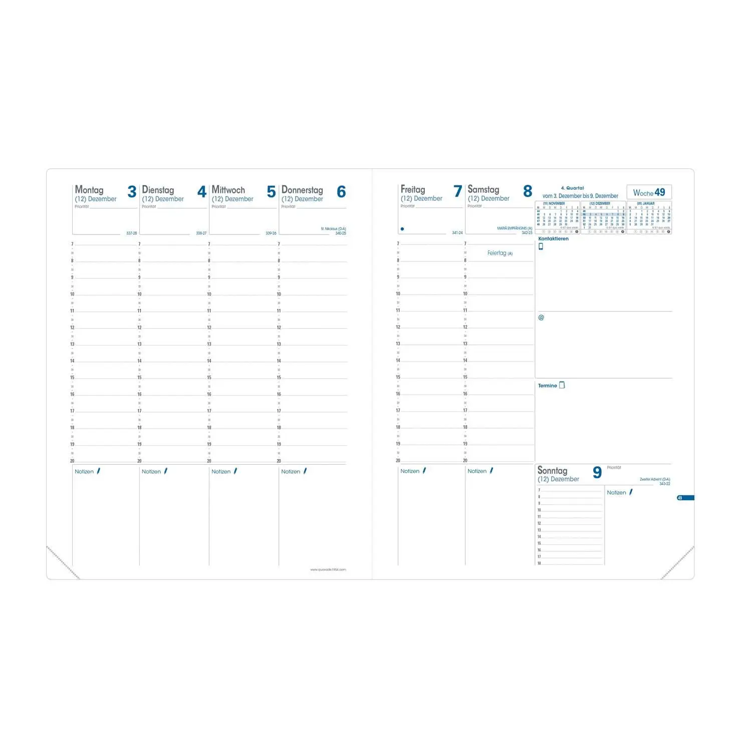 Bild: 3371010489046 | Trinote VZ Soho rot 2026 | Kalender im Schreibtischformat | Quo Vadis