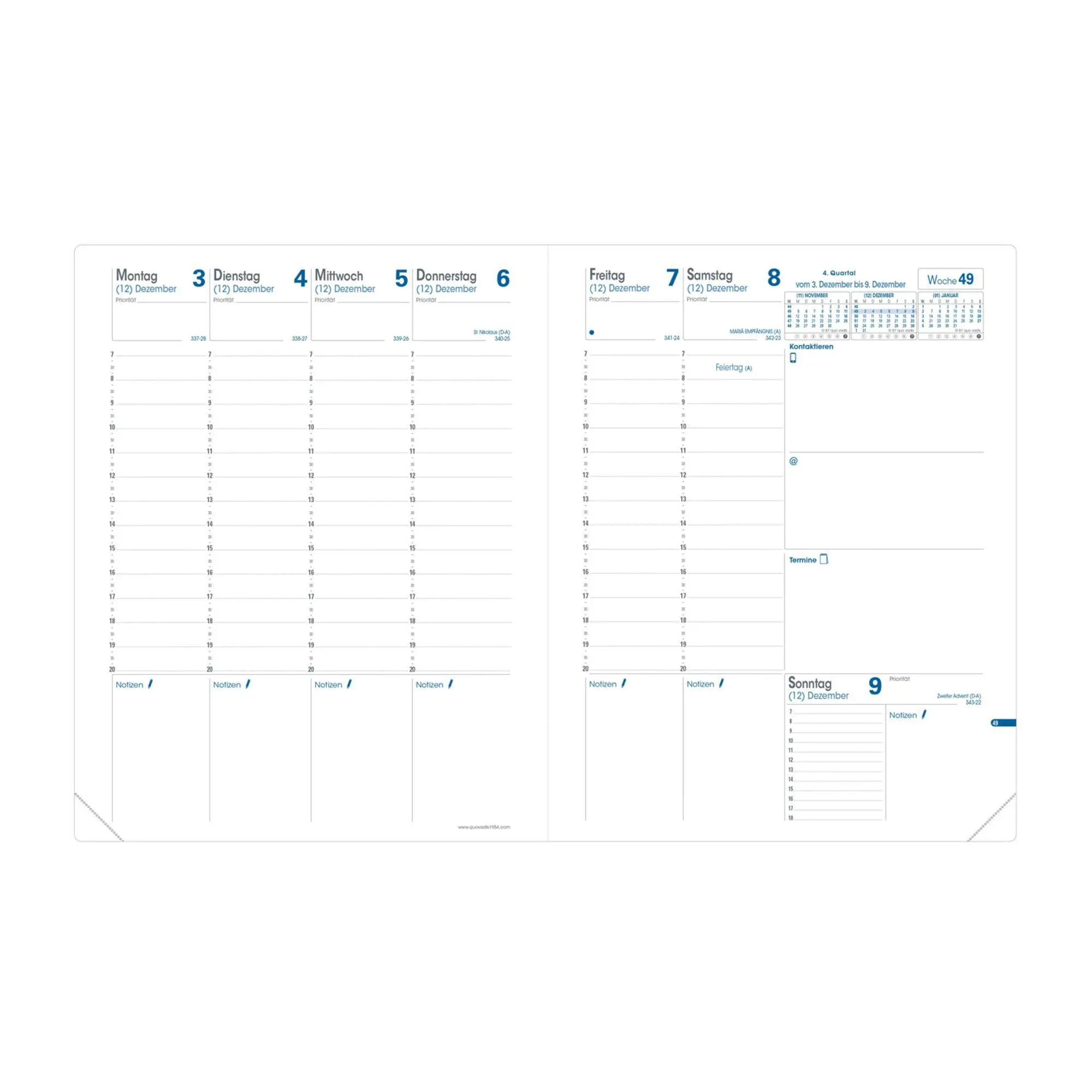 Bild: 3371010489046 | Trinote VZ Soho rot 2026 | Kalender im Schreibtischformat | Quo Vadis