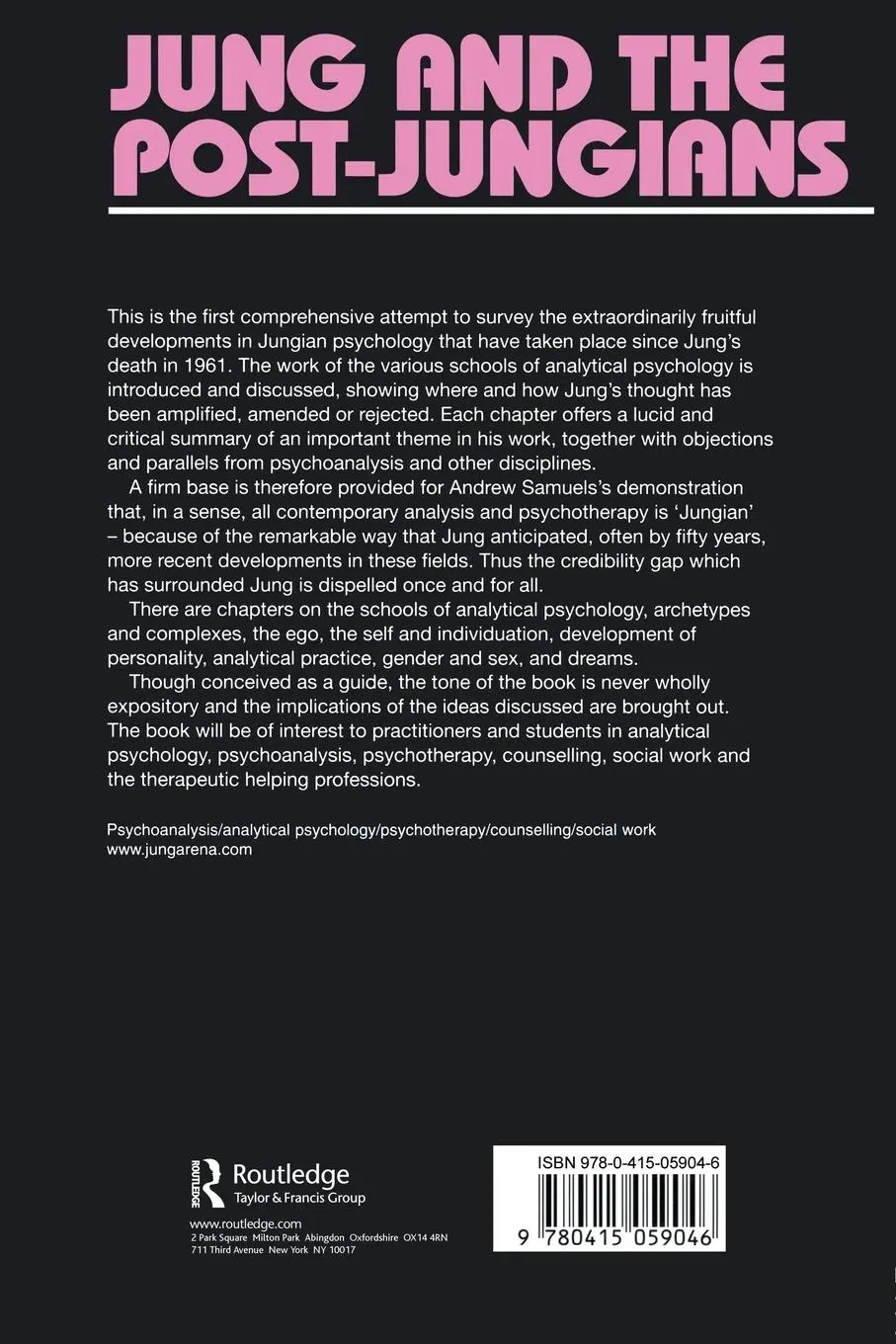 Rückseite: 9780415059046 | Jung and the Post-Jungians | Andrew Samuels | Taschenbuch | Englisch