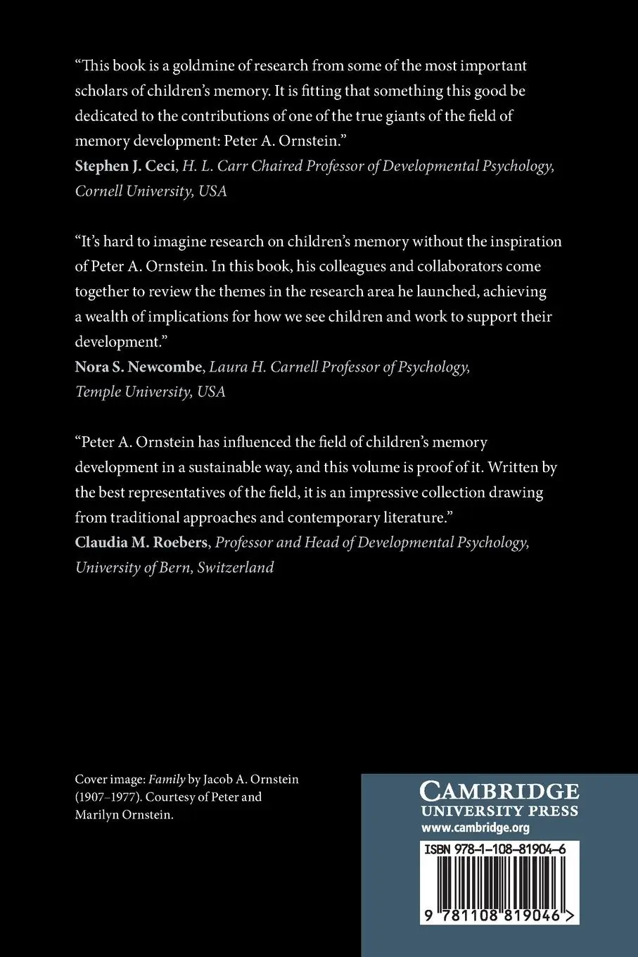 Rückseite: 9781108819046 | The Development of Children's Memory | Lynne E Baker-Ward (u. a.)