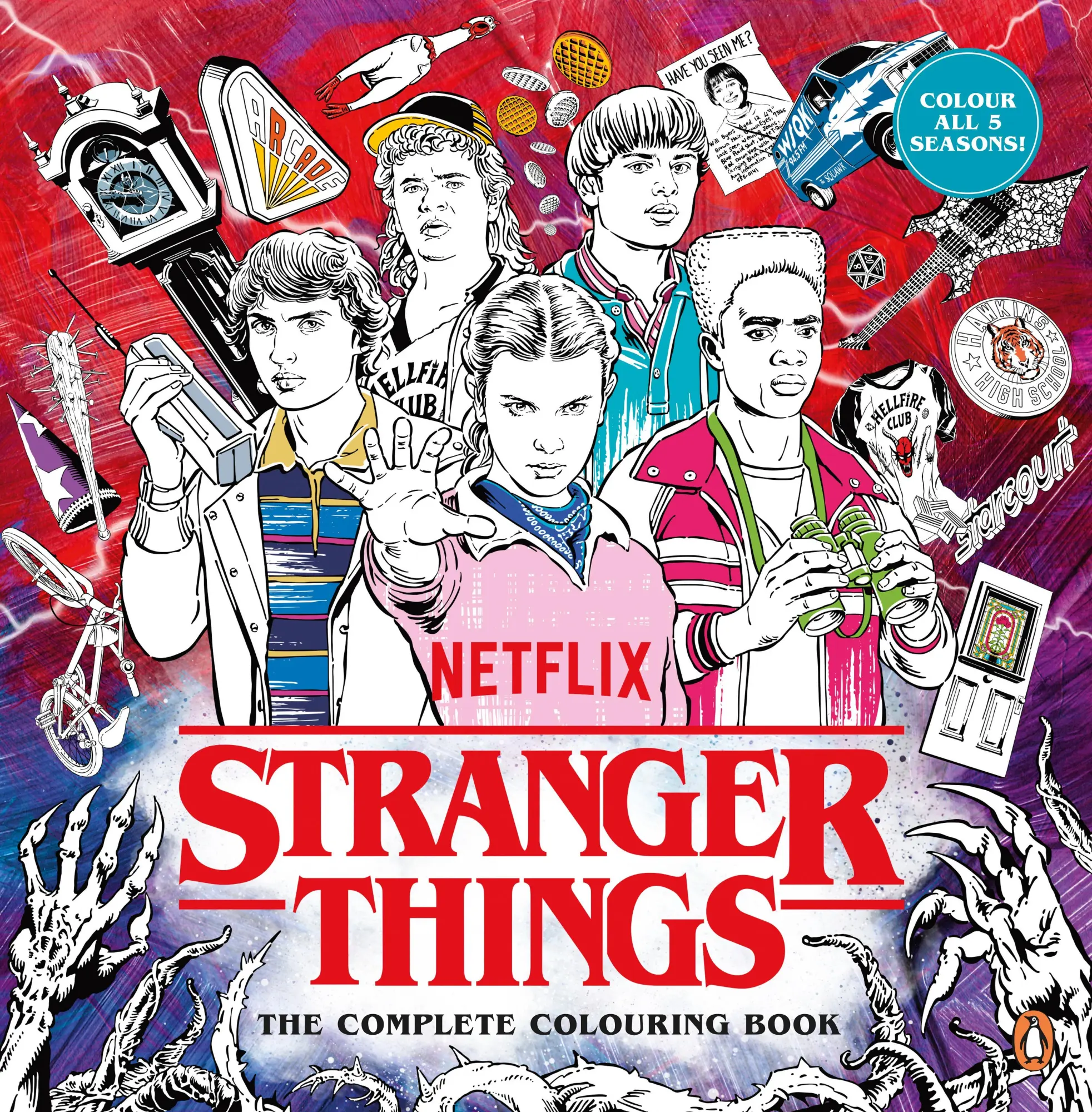 Cover: 9781804959046 | Stranger Things: The Complete Colouring Book | Seasons 1-5 | LLC
