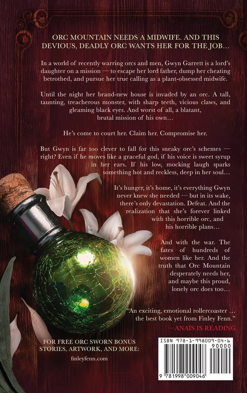 Rückseite: 9781998009046 | The Midwife and the Orc | A Monster Fantasy Romance | Finley Fenn