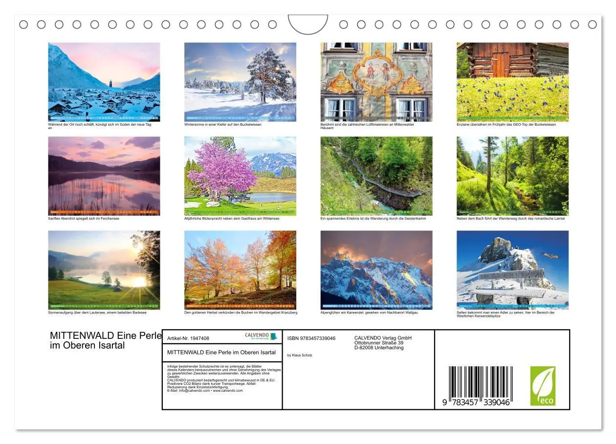 Bild: 9783457339046 | MITTENWALD Eine Perle im Oberen Isartal (Wandkalender 2026 DIN A4...