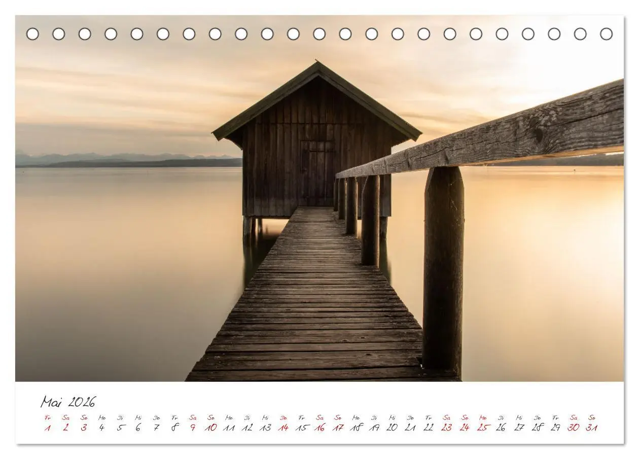 Bild: 9783457649046 | Sonnenuntergang am Ammersee (Tischkalender 2026 DIN A5 quer),...