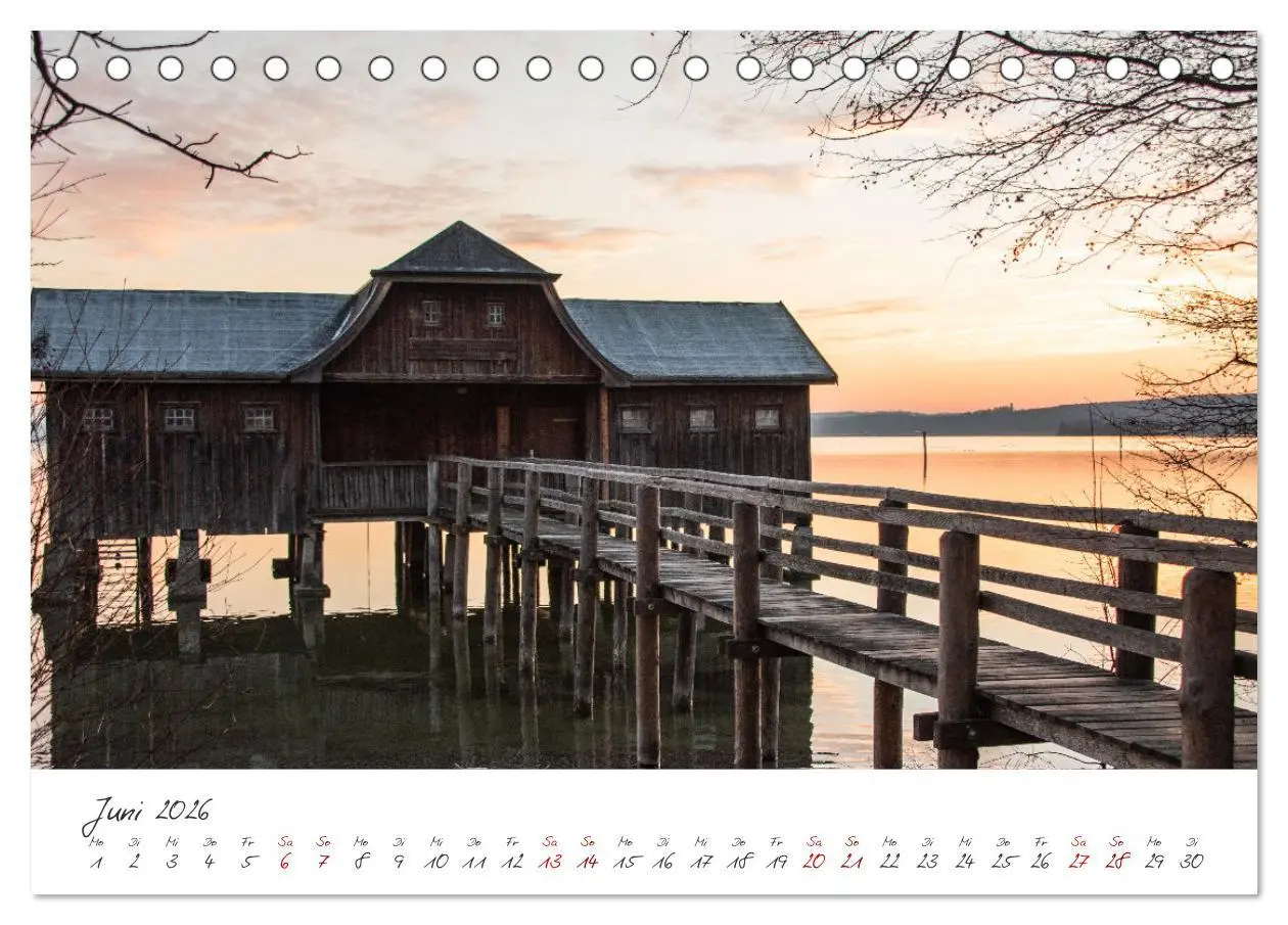 Bild: 9783457649046 | Sonnenuntergang am Ammersee (Tischkalender 2026 DIN A5 quer),...