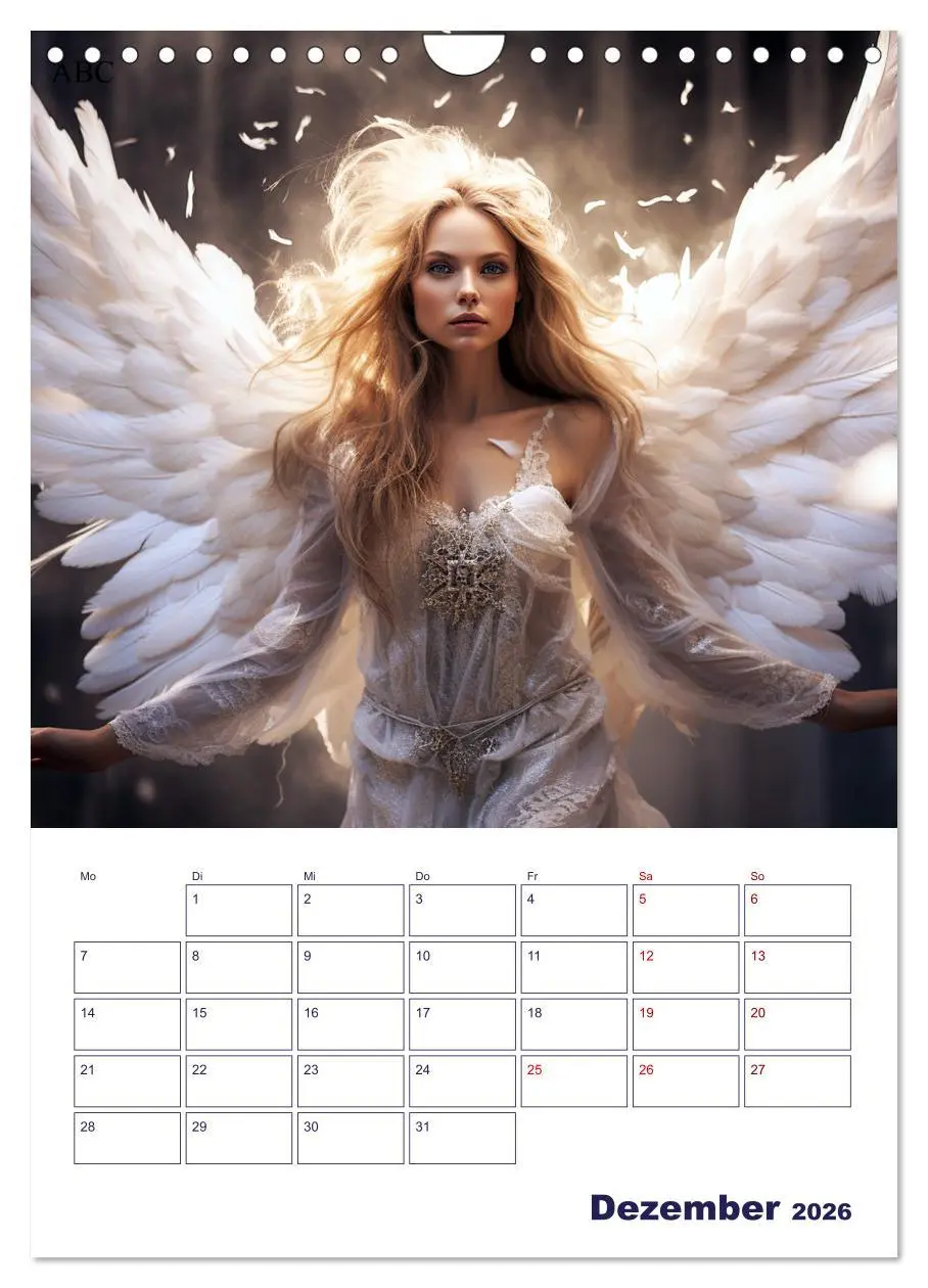 Bild: 9783516289046 | Die reine Schönheit der Engel (Wandkalender 2026 DIN A4 hoch),...
