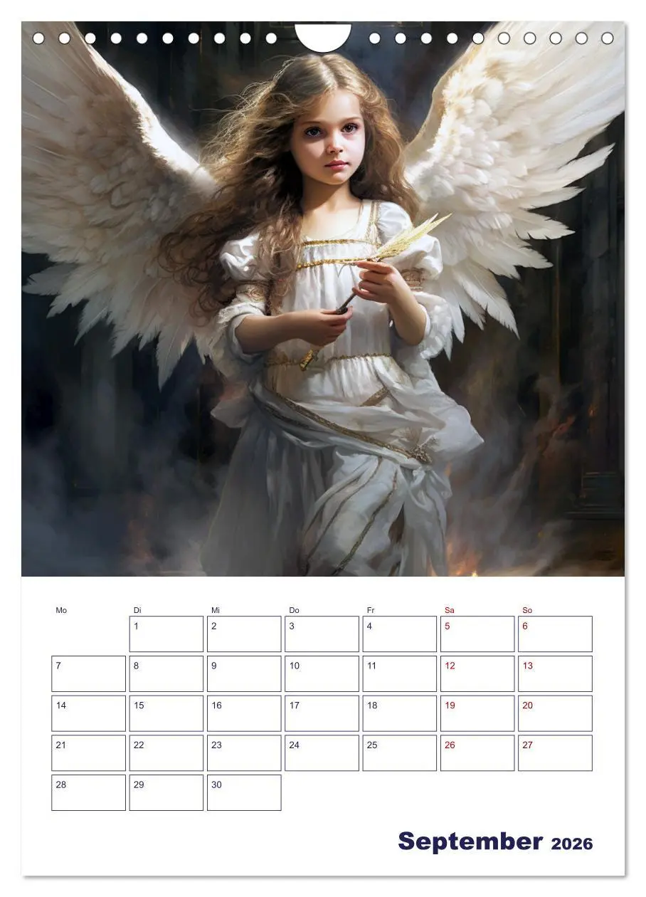 Bild: 9783516289046 | Die reine Schönheit der Engel (Wandkalender 2026 DIN A4 hoch),...