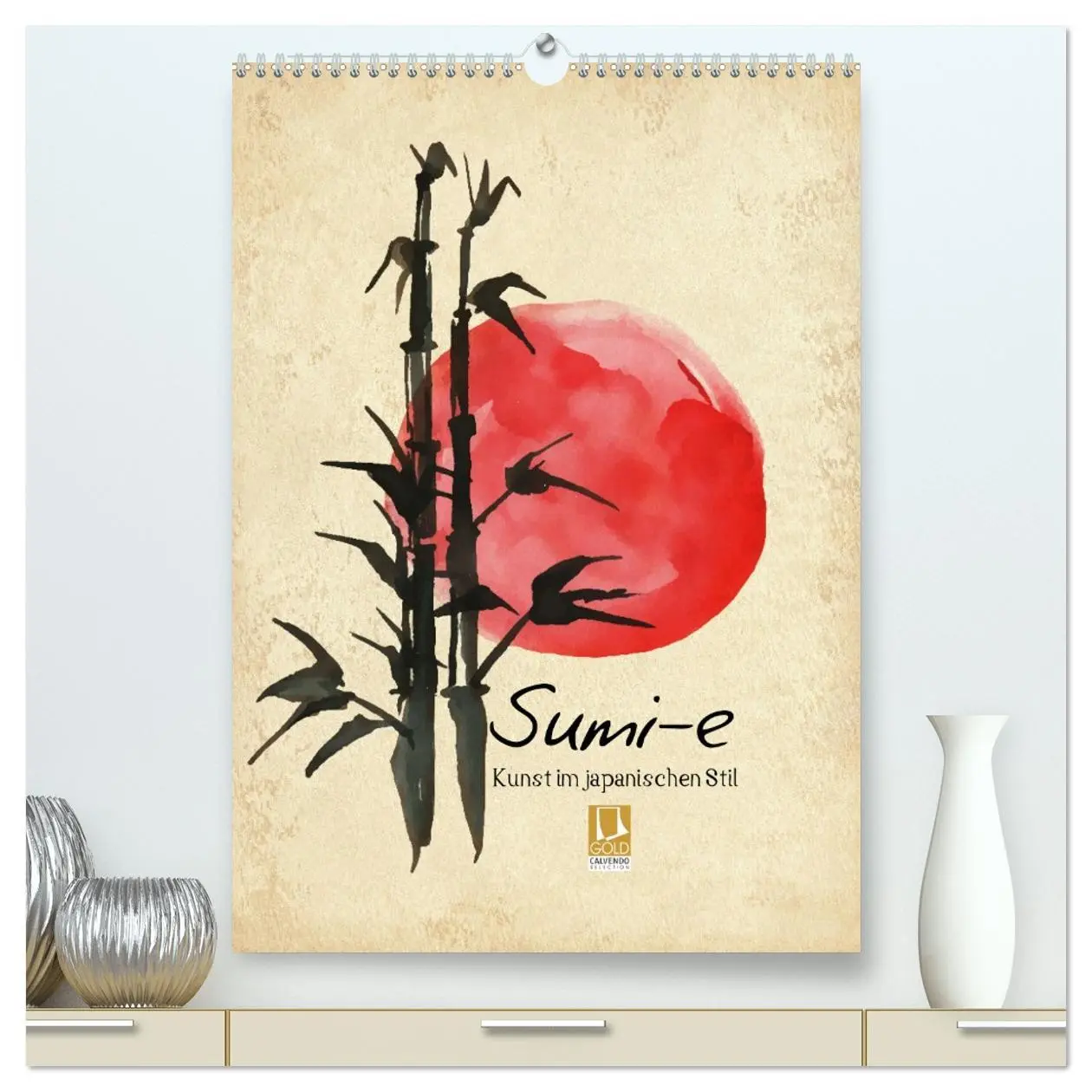 Cover: 9783516359046 | Sumi-e Kunst im japanischen Stil (hochwertiger Premium Wandkalender...