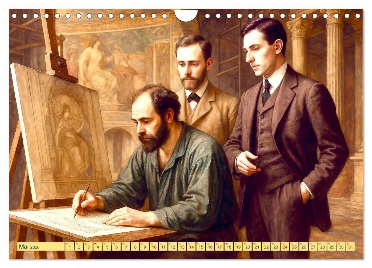 Bild: 9783516669046 | Gustav Klimt. Sein Leben, seine Kunstwerke (Wandkalender 2026 DIN...