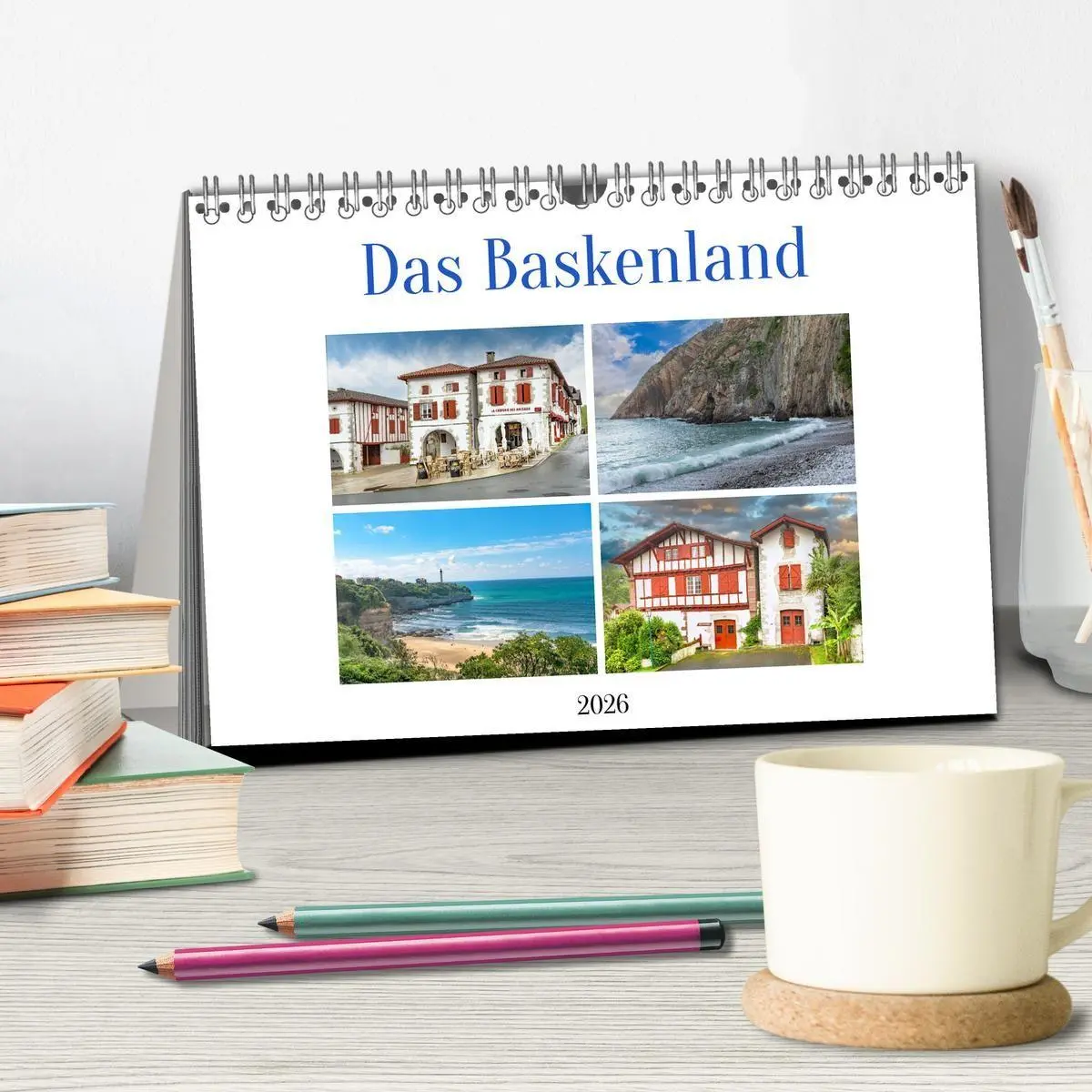 Bild: 9783516739046 | Das Baskenland (Tischkalender 2026 DIN A5 quer), CALVENDO...