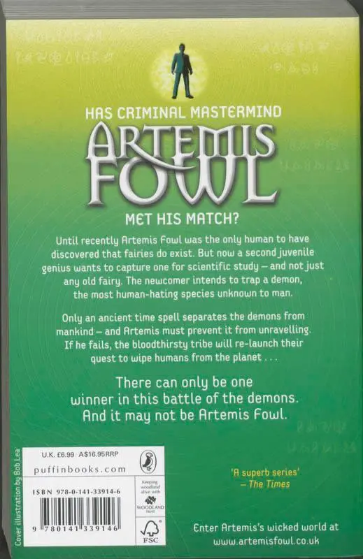 Rückseite: 9780141339146 | Artemis Fowl and the Lost Colony | Eoin Colfer | Taschenbuch | 376 S.