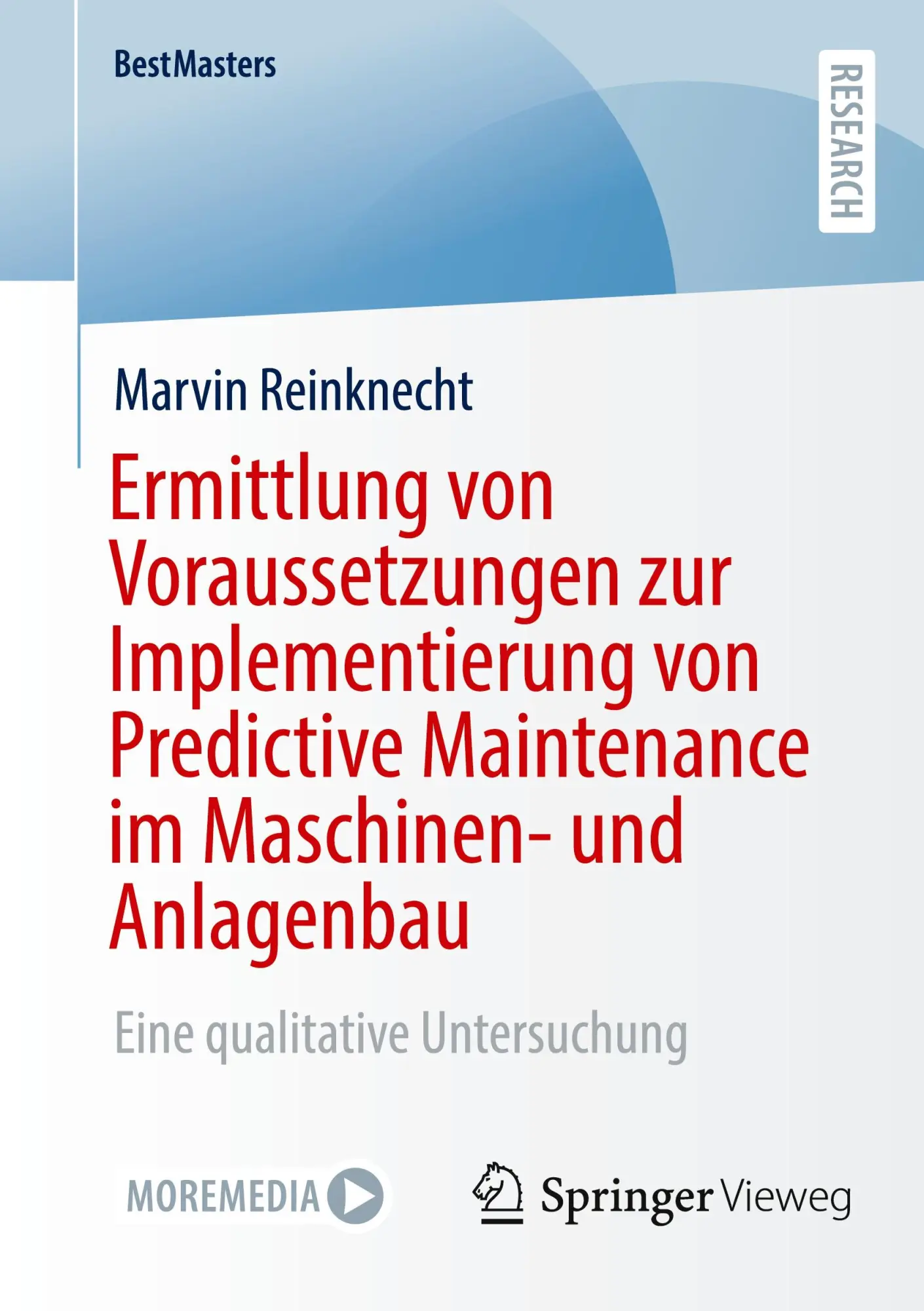 Cover: 9783658469146 | Ermittlung von Voraussetzungen zur Implementierung von Predictive...