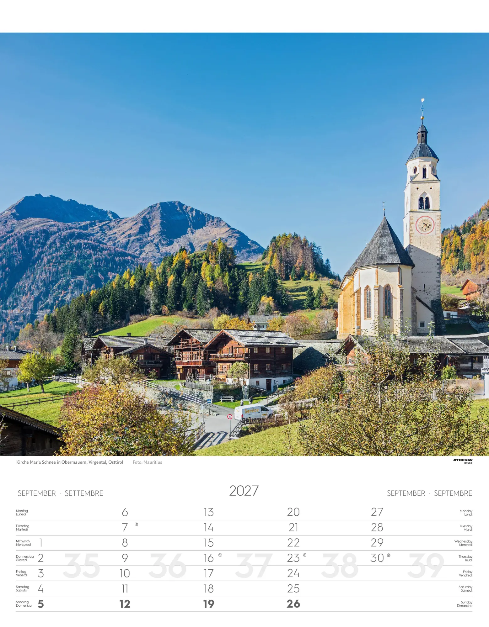 Bild: 9788868399146 | Tirol Kalender 2027 | Tirolo - Tyrol | Athesia-Tappeiner Verlag | 2027