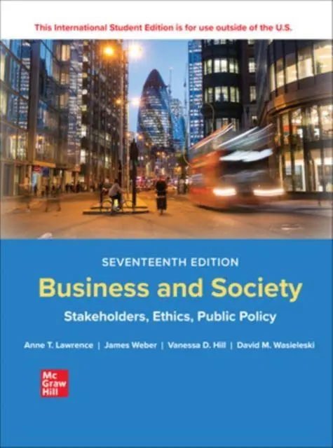 Cover: 9781265079246 | Business and Society: Stakeholders Ethics Public Policy ISE | Buch