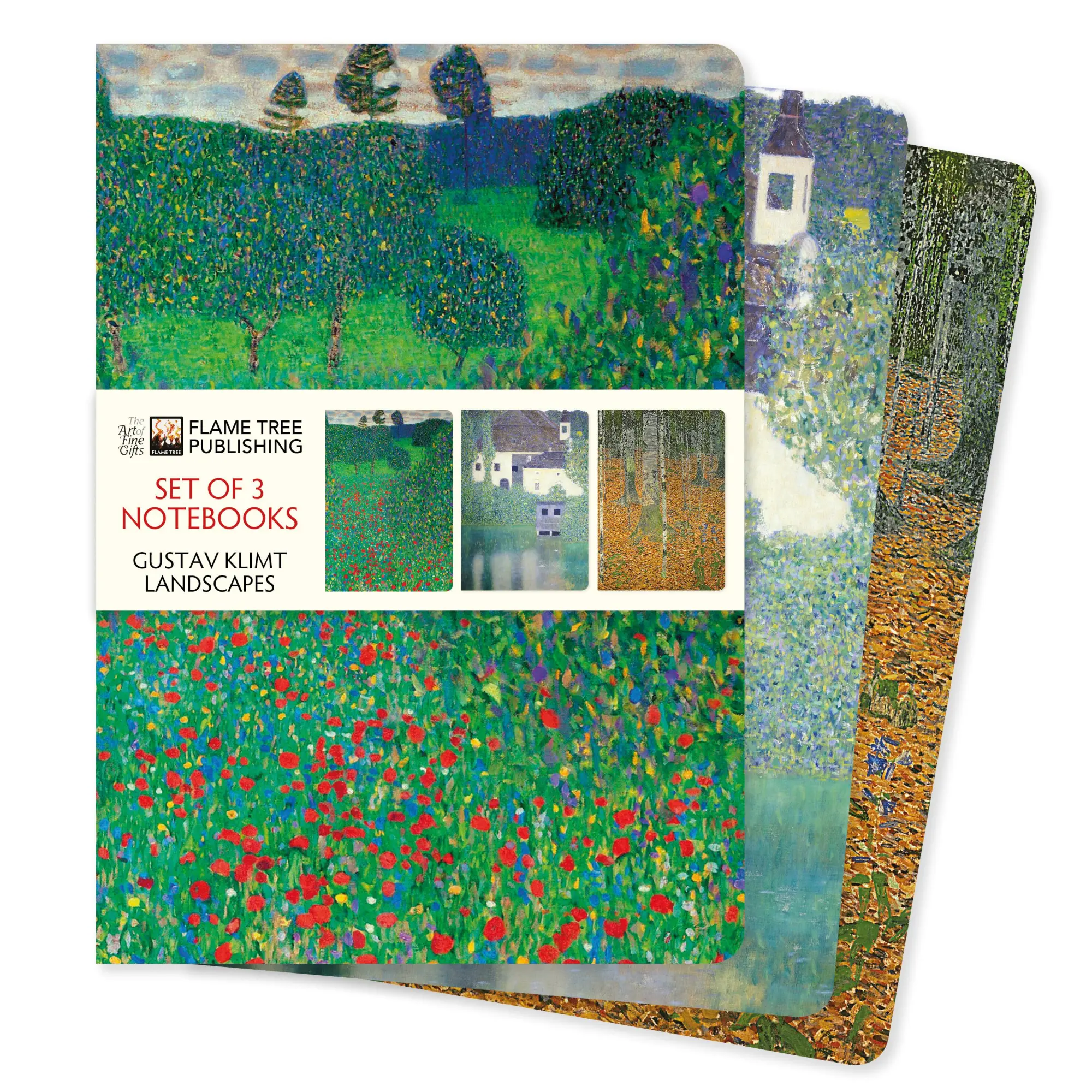 Cover: 9781804179246 | Gustav Klimt: Landscapes Set of 3 Standard Notebooks | Publishing