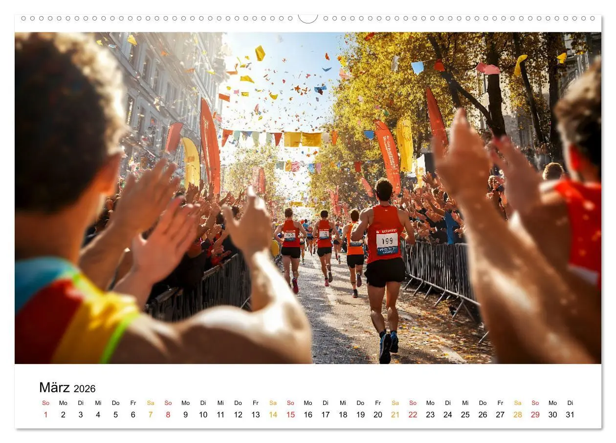 Bild: 9783457319246 | Marathon Power (hochwertiger Premium Wandkalender 2026 DIN A2...