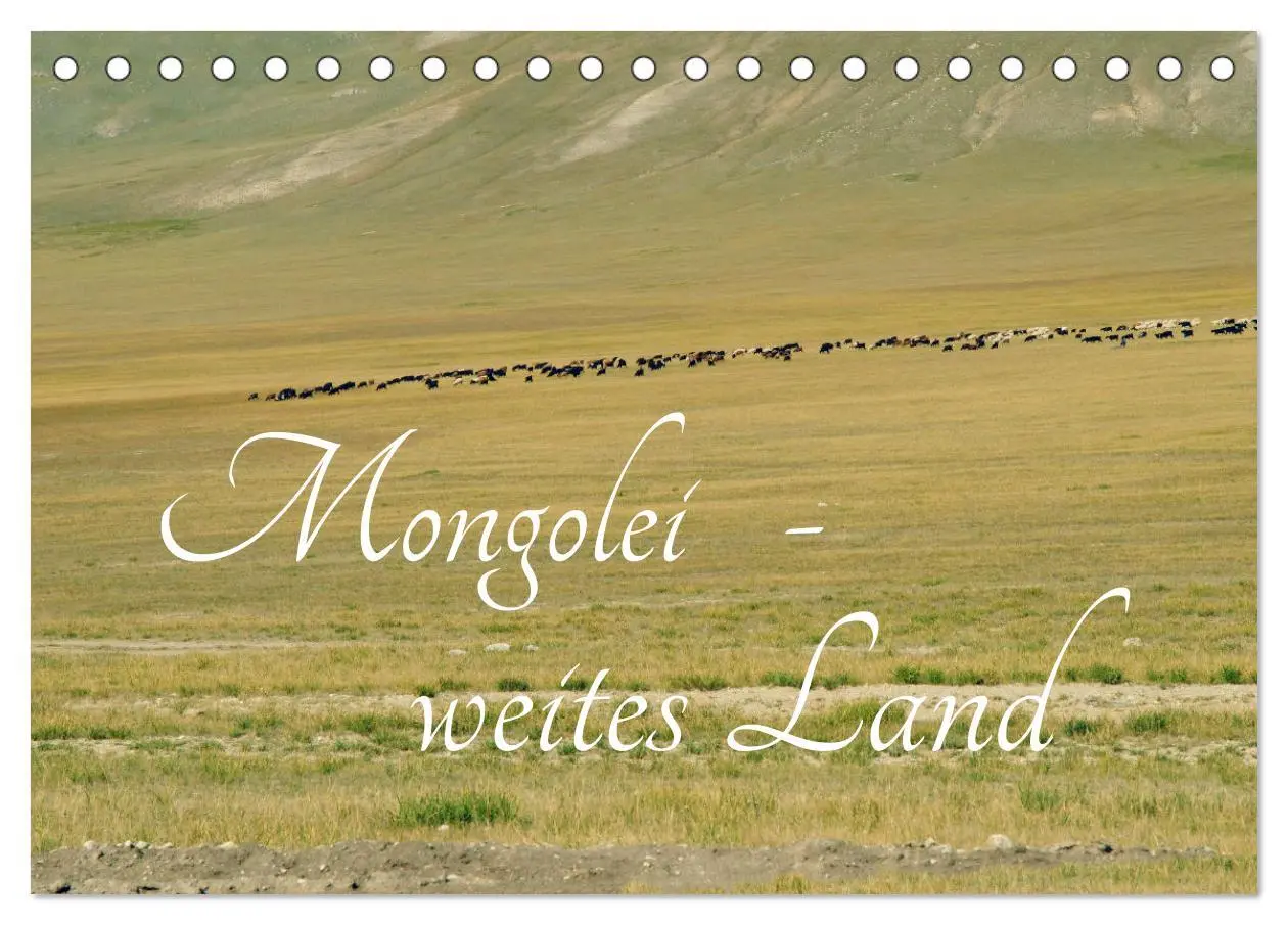 Cover: 9783516029246 | Mongolei - weites Land (Tischkalender 2026 DIN A5 quer), CALVENDO...