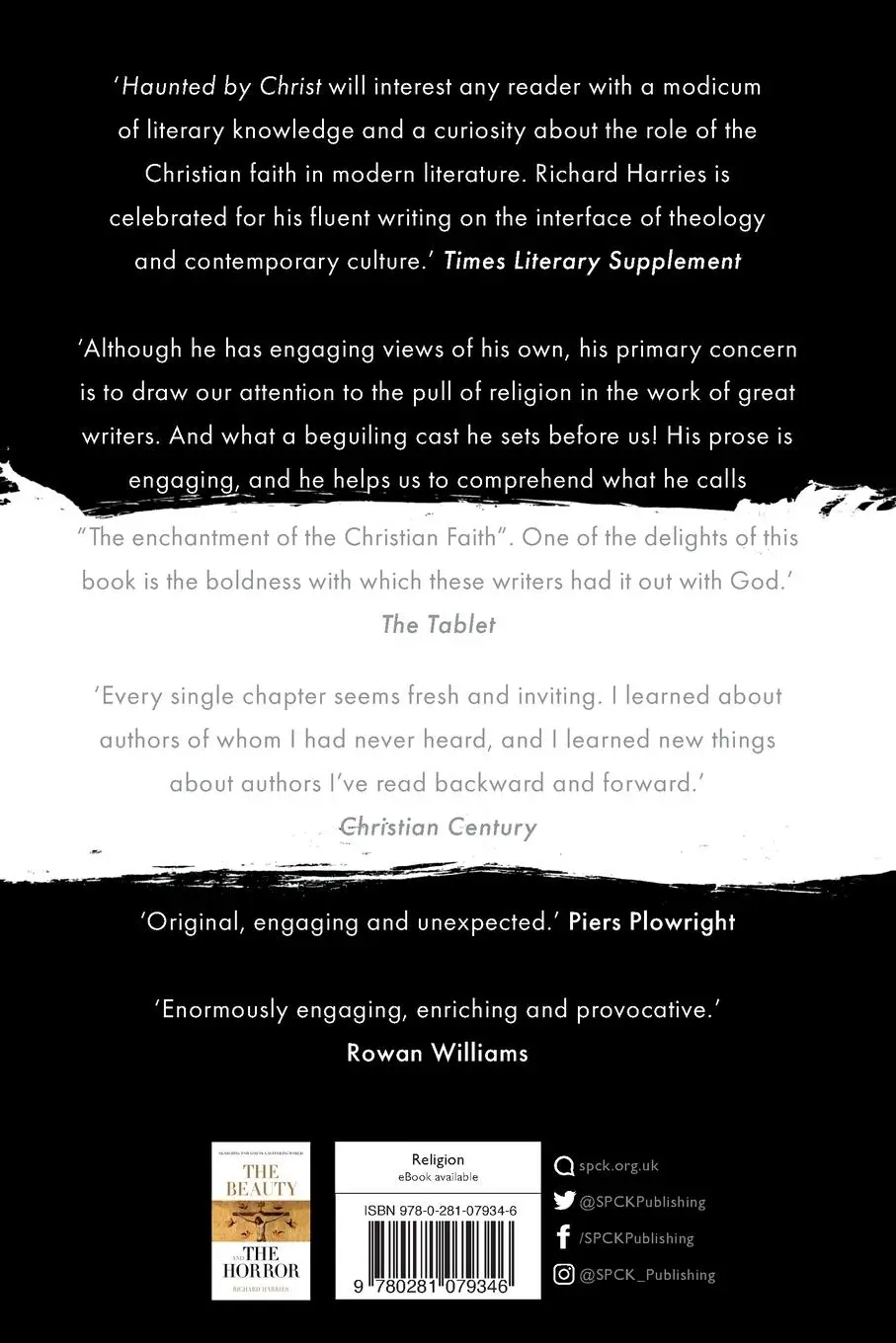 Rückseite: 9780281079346 | Haunted by Christ | Modern Writers and the Struggle for Faith | Buch
