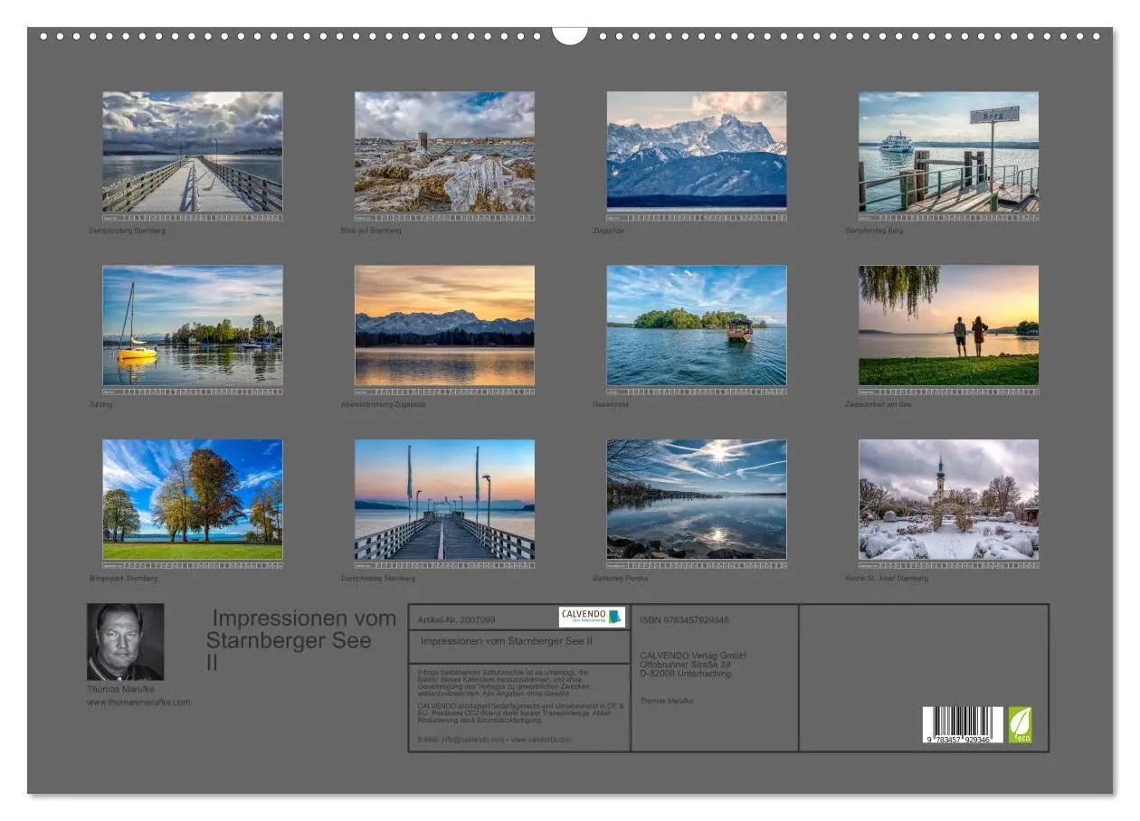 Bild: 9783457929346 | Impressionen vom Starnberger See II (Wandkalender 2026 DIN A2...