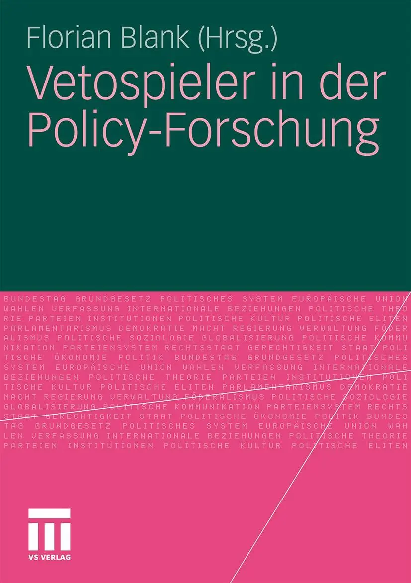 Cover: 9783531179346 | Vetospieler in der Policy-Forschung | Florian Blank | Taschenbuch