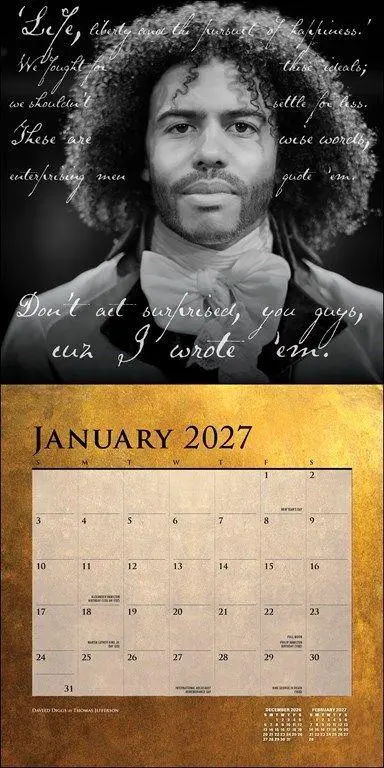 Bild: 9780789349446 | Hamilton 2027 Wall Calendar | An American Musical | LLC | Kalender