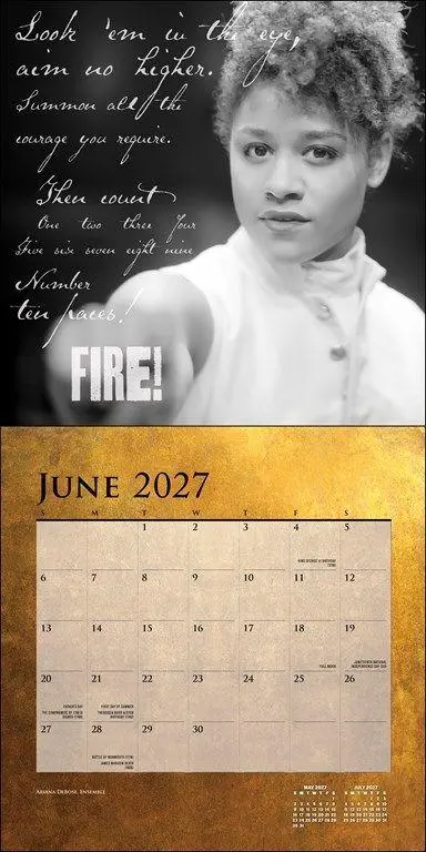 Bild: 9780789349446 | Hamilton 2027 Wall Calendar | An American Musical | LLC | Kalender