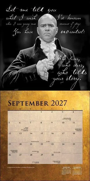 Bild: 9780789349446 | Hamilton 2027 Wall Calendar | An American Musical | LLC | Kalender