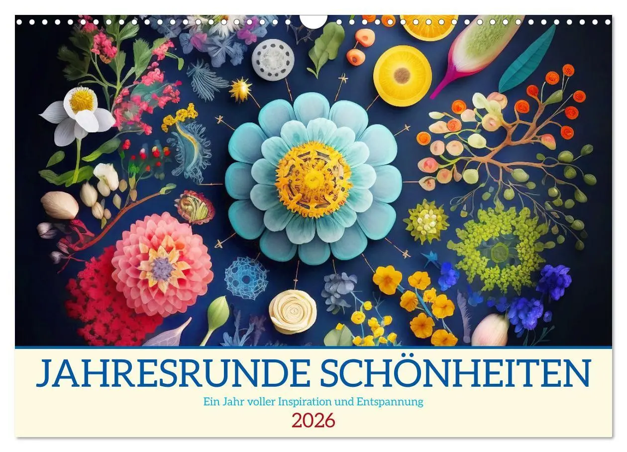 Cover: 9783457539446 | Jahresrunde Schönheiten (Wandkalender 2026 DIN A3 quer), CALVENDO...