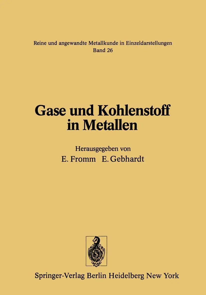 Cover: 9783642809446 | Gase und Kohlenstoff in Metallen | E. Gebhardt (u. a.) | Taschenbuch