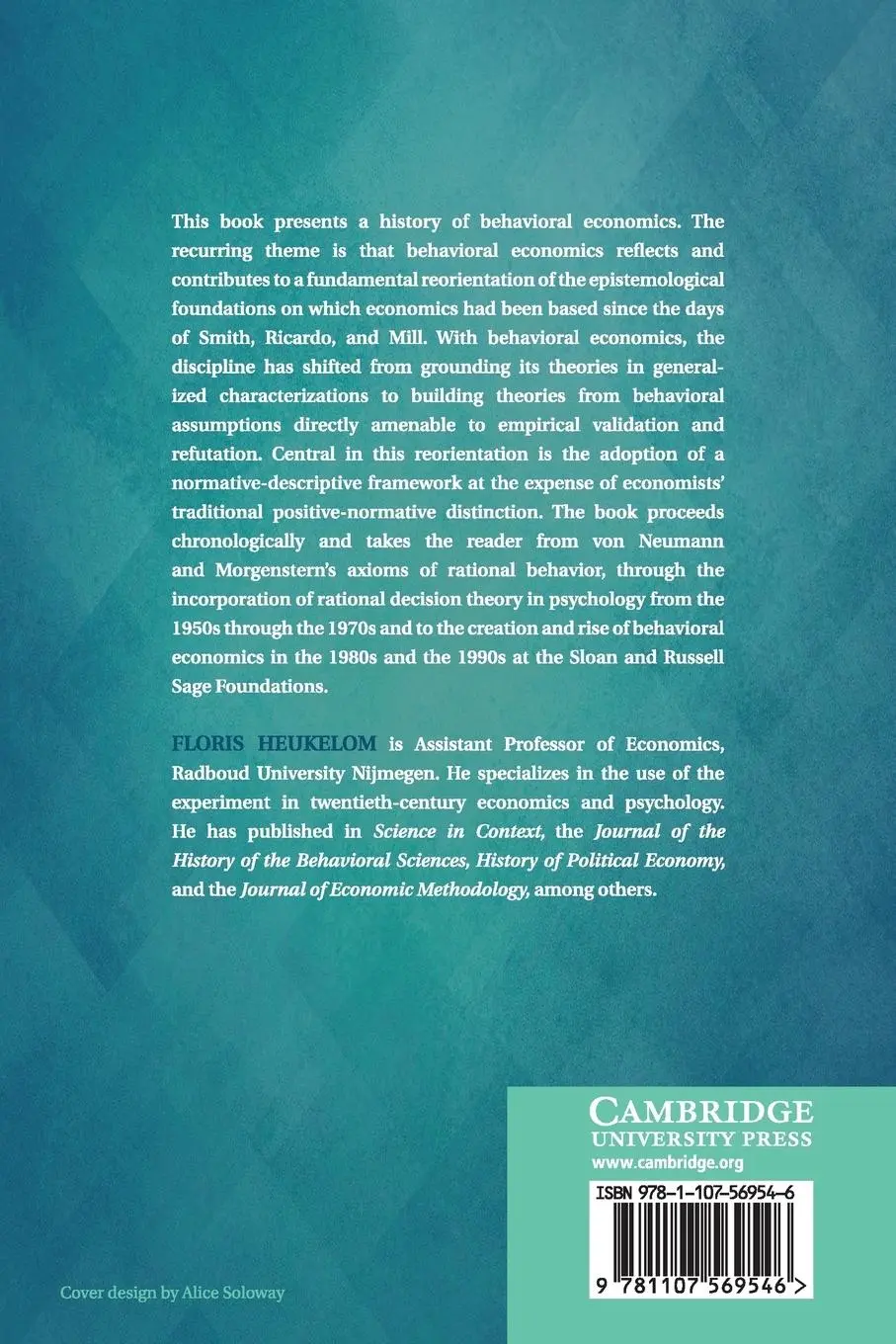 Rückseite: 9781107569546 | Behavioral Economics | Floris Heukelom | Taschenbuch | Englisch | 2015