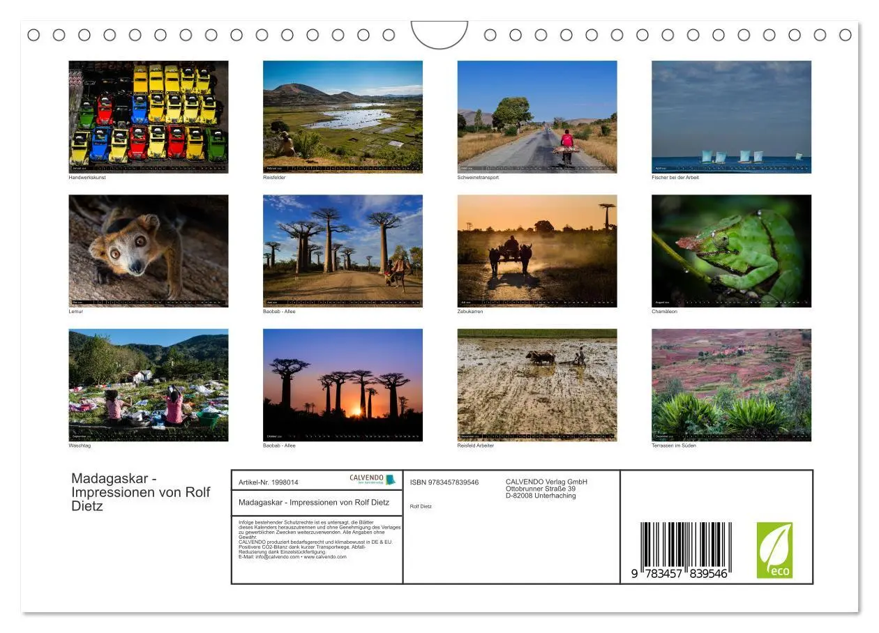 Bild: 9783457839546 | Madagaskar - Impressionen von Rolf Dietz (Wandkalender 2026 DIN A4...