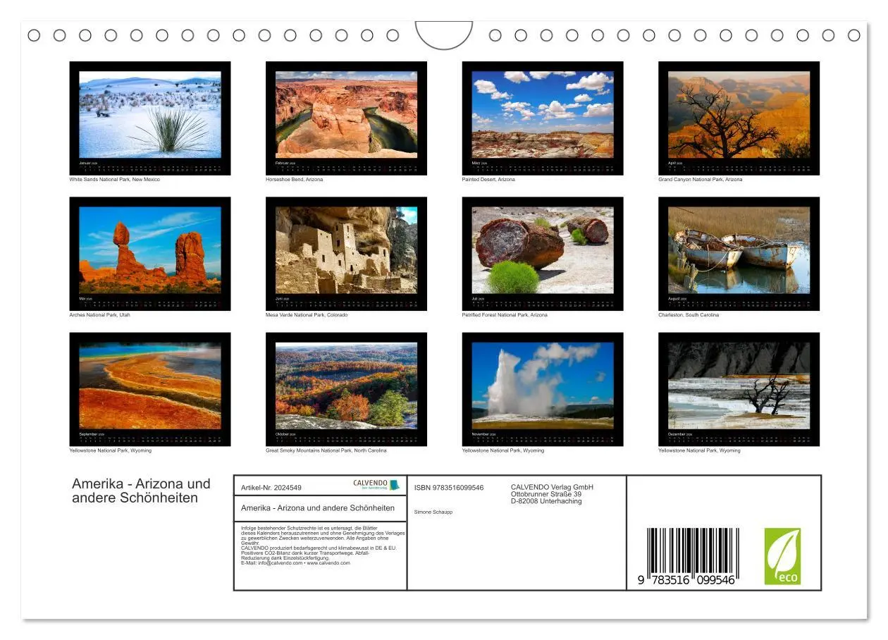 Bild: 9783516099546 | Amerika - Arizona und andere Schönheiten (Wandkalender 2026 DIN A4...