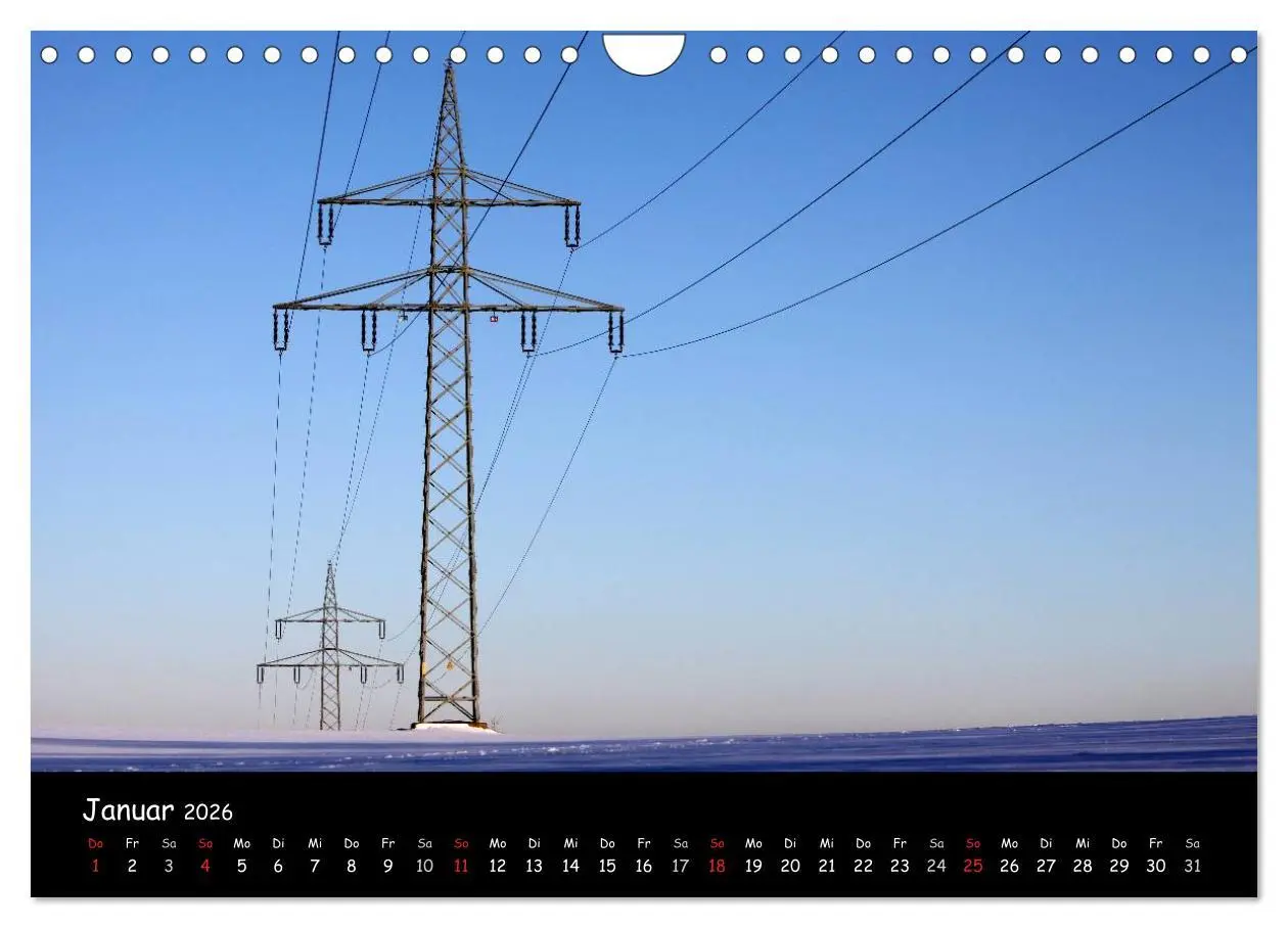 Bild: 9783516169546 | Unter Strom (Wandkalender 2026 DIN A4 quer), CALVENDO Monatskalender