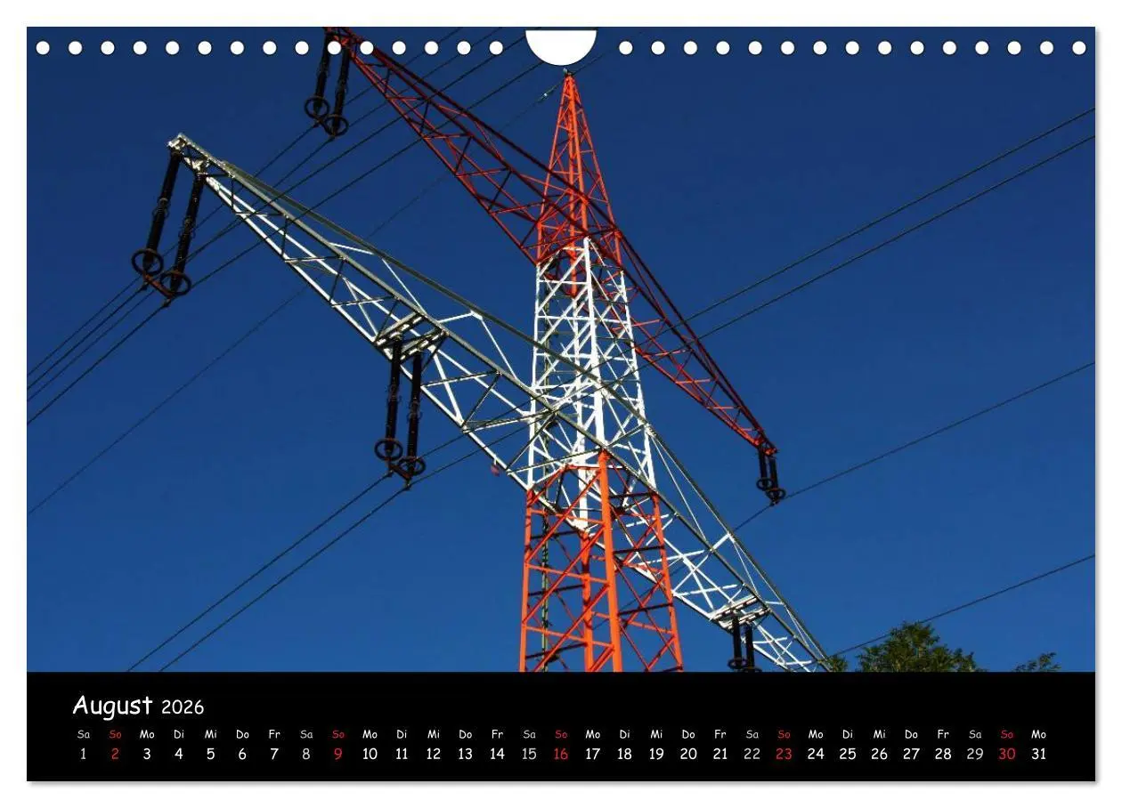 Bild: 9783516169546 | Unter Strom (Wandkalender 2026 DIN A4 quer), CALVENDO Monatskalender