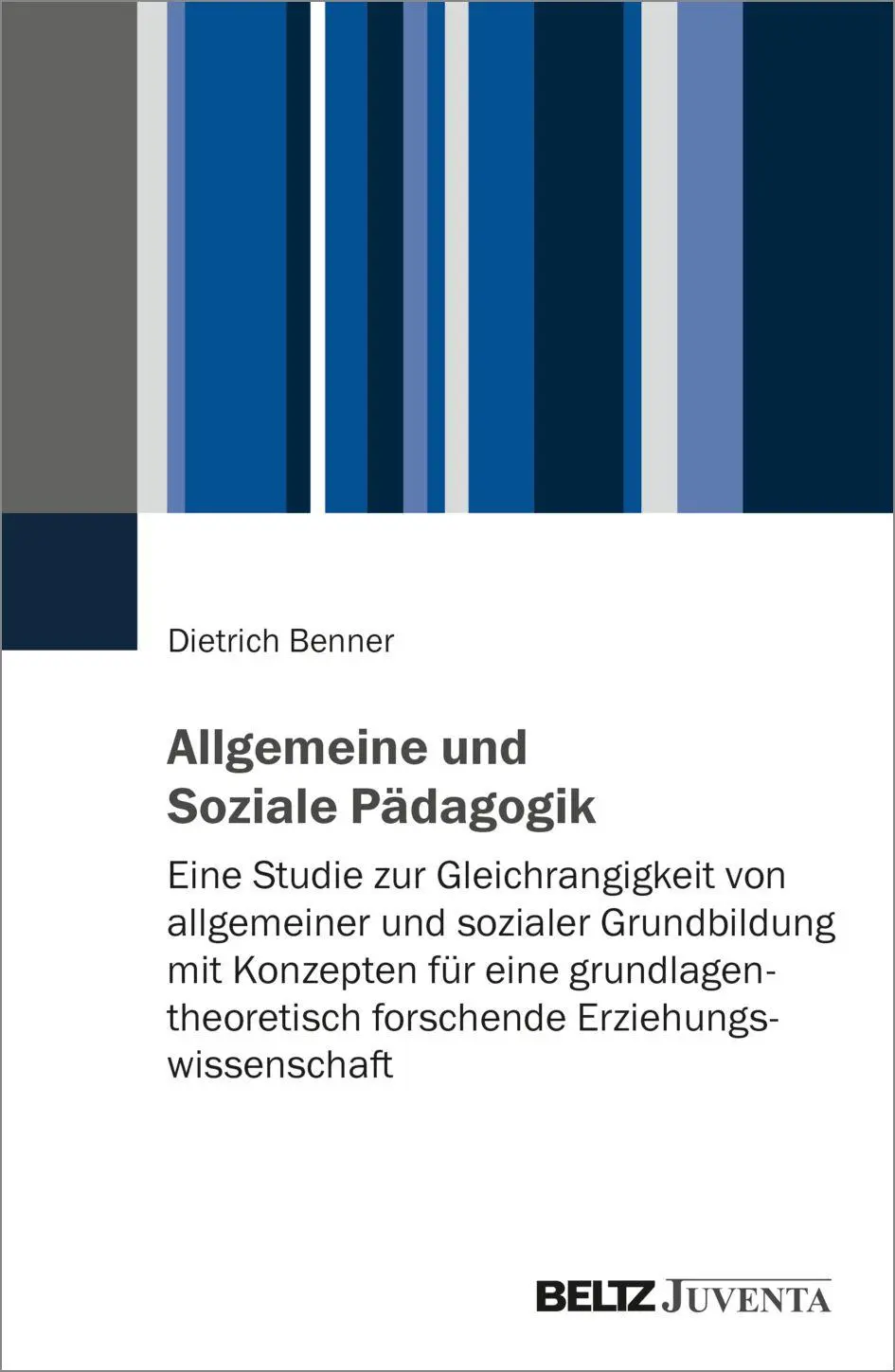 Cover: 9783779999546 | Allgemeine und Soziale Pädagogik | Dietrich Benner | Taschenbuch