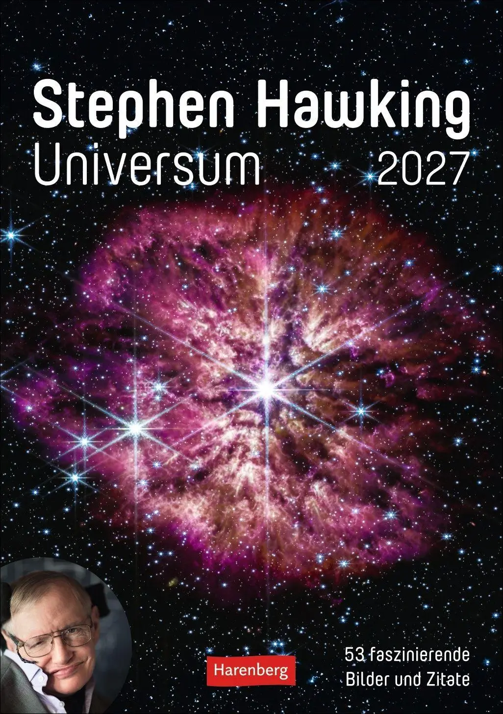 Cover: 9783840039546 | Stephen Hawking - Universum Wochenplaner 2027 - 53 faszinierende...
