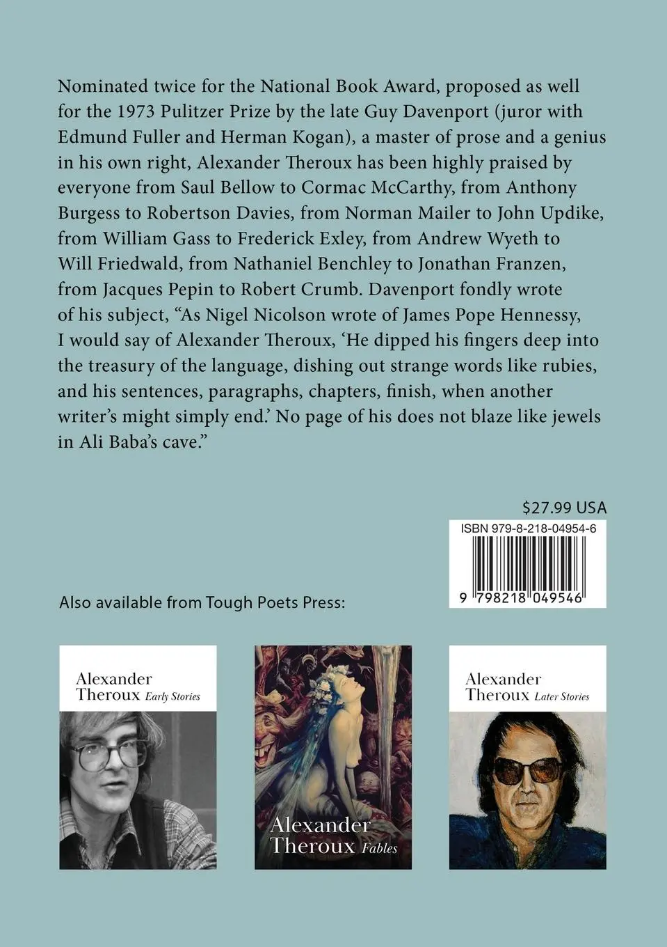 Rückseite: 9798218049546 | Truisms | Alexander Theroux | Taschenbuch | Englisch | 2023