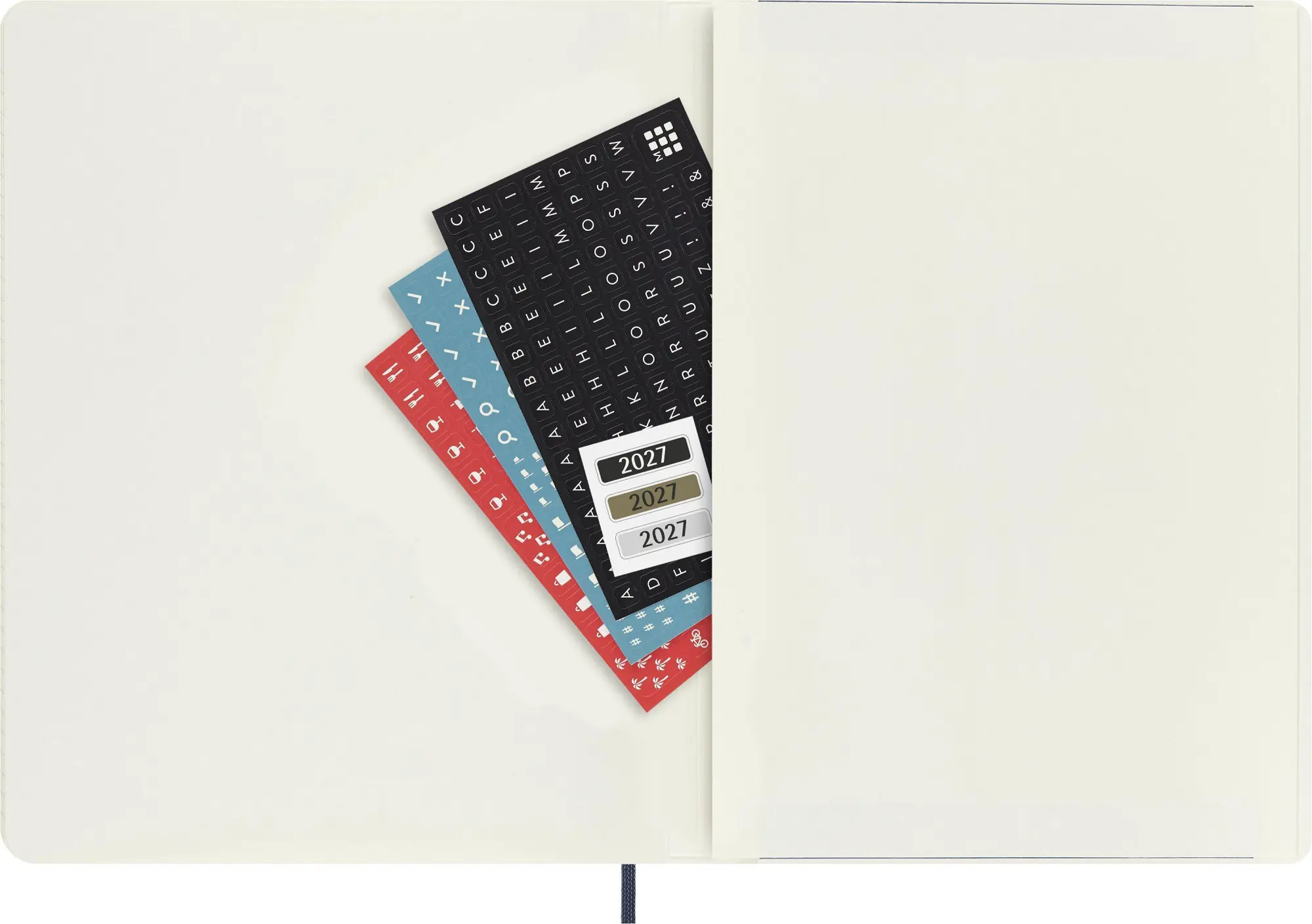 Bild: 8056999279646 | Moleskine 12 Monate Tageskalender 2027, XL, 1 Tag = 1 Seite, rechts...