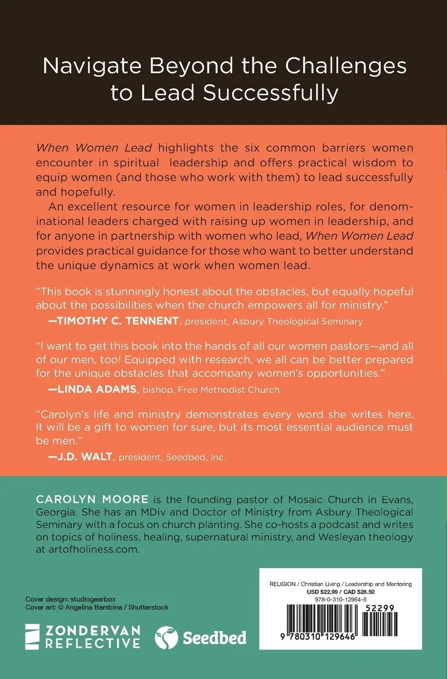 Rückseite: 9780310129646 | When Women Lead | Carolyn Moore | Taschenbuch | Englisch | 2022